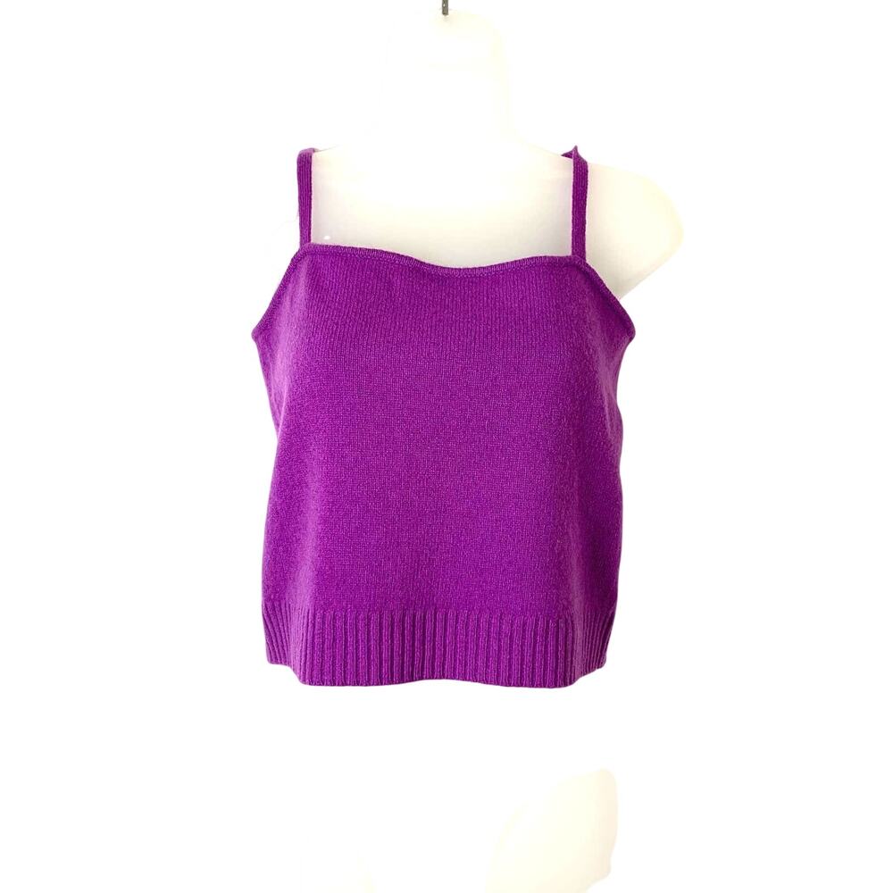 Ralph Lauren Wool Camisole Purple Y2K 90's Clueless Preppy